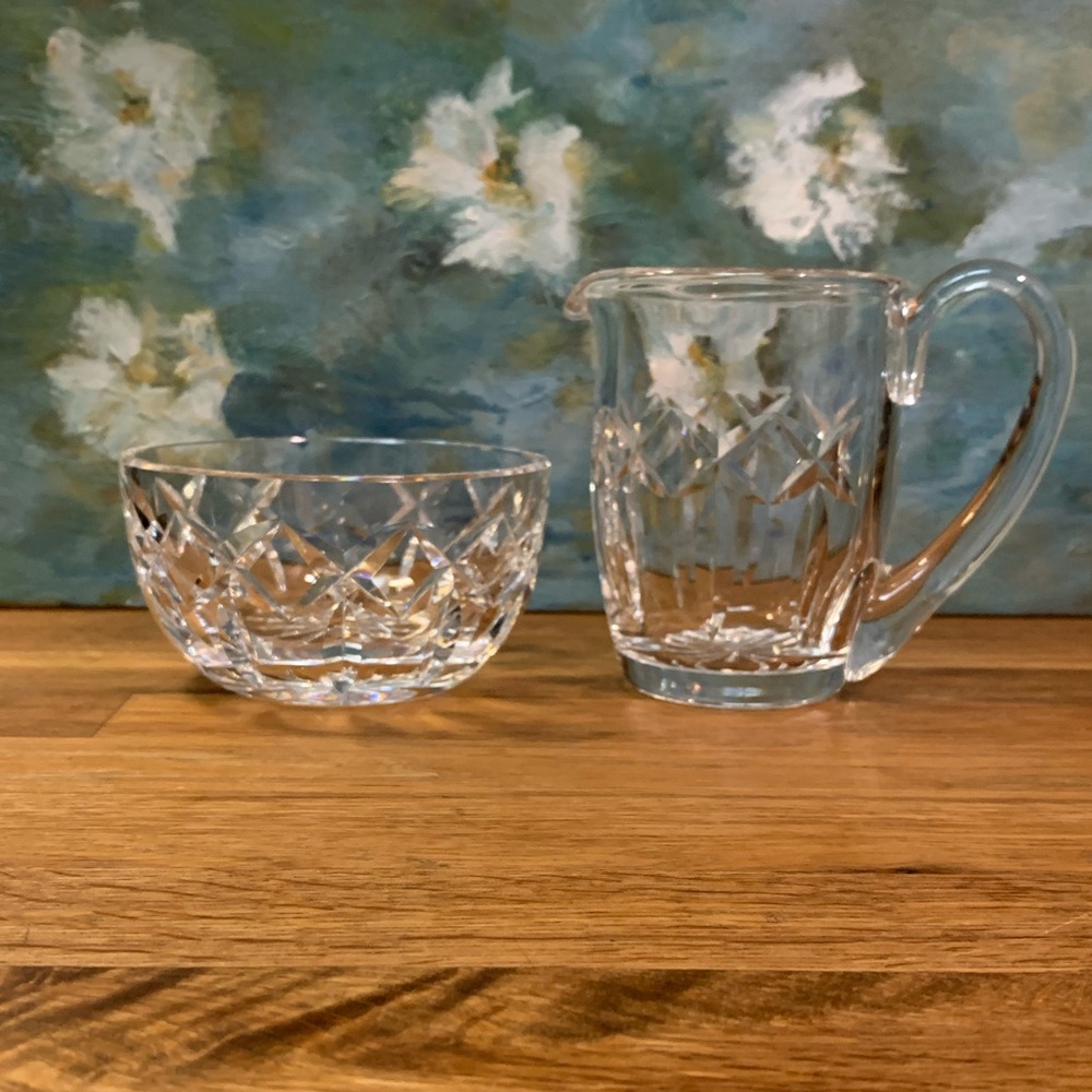 Waterford ‘Kerry’ Creamer and Open Sugar Bowl